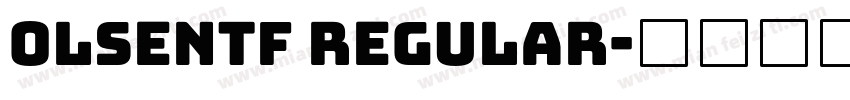 OlsenTF Regular字体转换